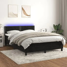Lichtgrijs boxspring met fluweel materiaal en schuim vulling - Bedden & bedframes