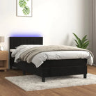 Lichtgrijs boxspring met fluweel materiaal en schuim vulling - Bedden & bedframes