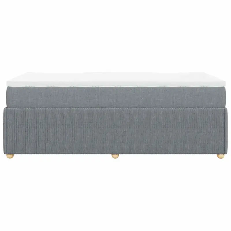 Lichtgrijs boxspringbed met ademend vermogen en duurzaam polyestermateriaal - Bedden & bedframes
