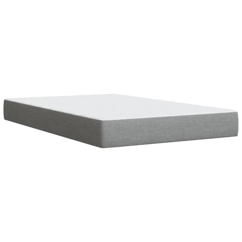 Lichtgrijs boxspringbed met ademend vermogen en duurzame vulling - Bedden & bedframes