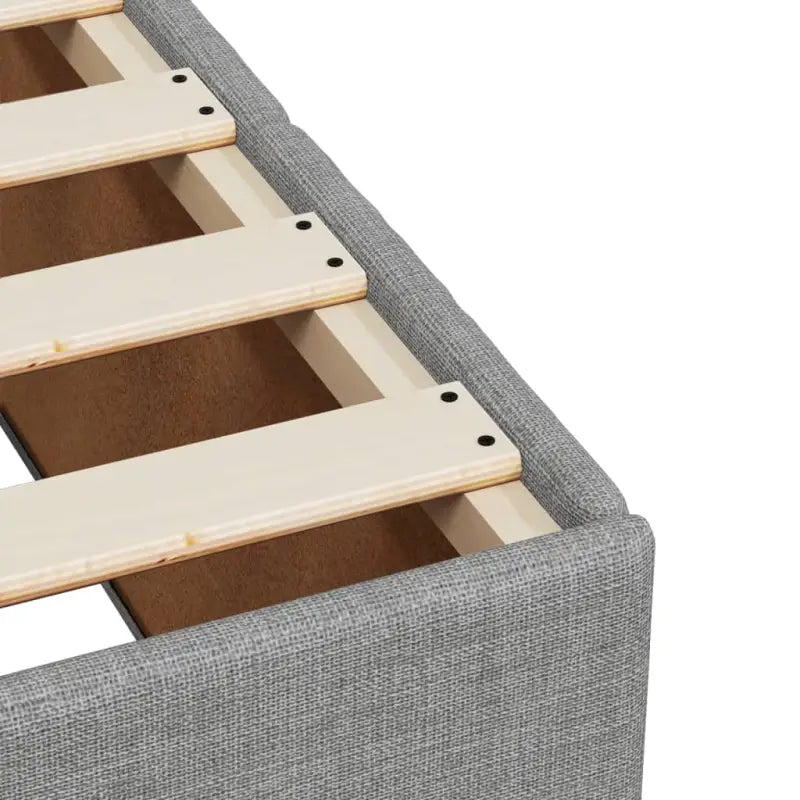 Lichtgrijs boxspringbed met ademend vermogen en duurzame vulling - Bedden & bedframes