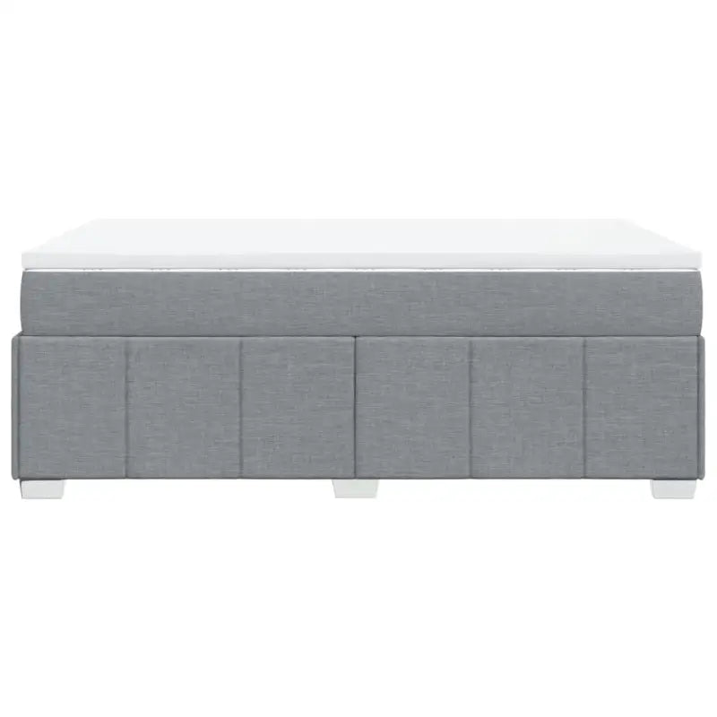 Lichtgrijs boxspringbed met ademend vermogen en duurzame vulling - Bedden & bedframes