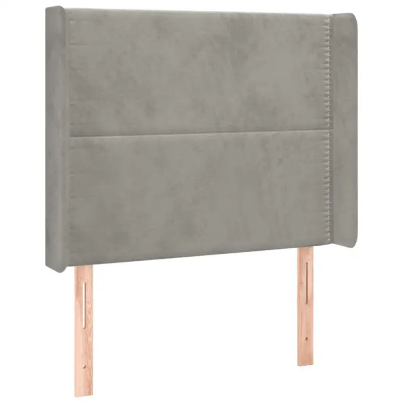 Lichtgrijs materiaal boxspring met schuim vulling voor een rustgevende slaap - Bedden & bedframes