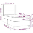 Lichtgrijs materiaal boxspring met schuim vulling voor een rustgevende slaap - Bedden & bedframes