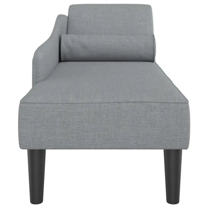 Lichtgrijs materiaal chaise longue voor ultiem comfort in de tuin - Chaises longues