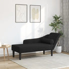 Lichtgrijs materiaal chaise longue voor ultiem comfort in de tuin - Zwart / 1 - Chaises longues