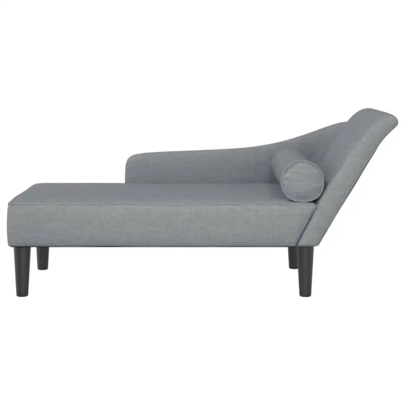 Lichtgrijs materiaal chaise longue voor ultiem comfort in de tuin - Chaises longues