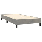 Lichtgrijs materiaal voor boxspringbed met schuim vulling en juiste afmetingen - Bedden & bedframes