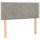 Lichtgrijs materiaal voor boxspringbed met schuim vulling en juiste afmetingen - Bedden & bedframes
