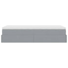Lichtgrijs Ottomaans Bed met Ruime Opbergruimte en Vulling - Bedden & bedframes