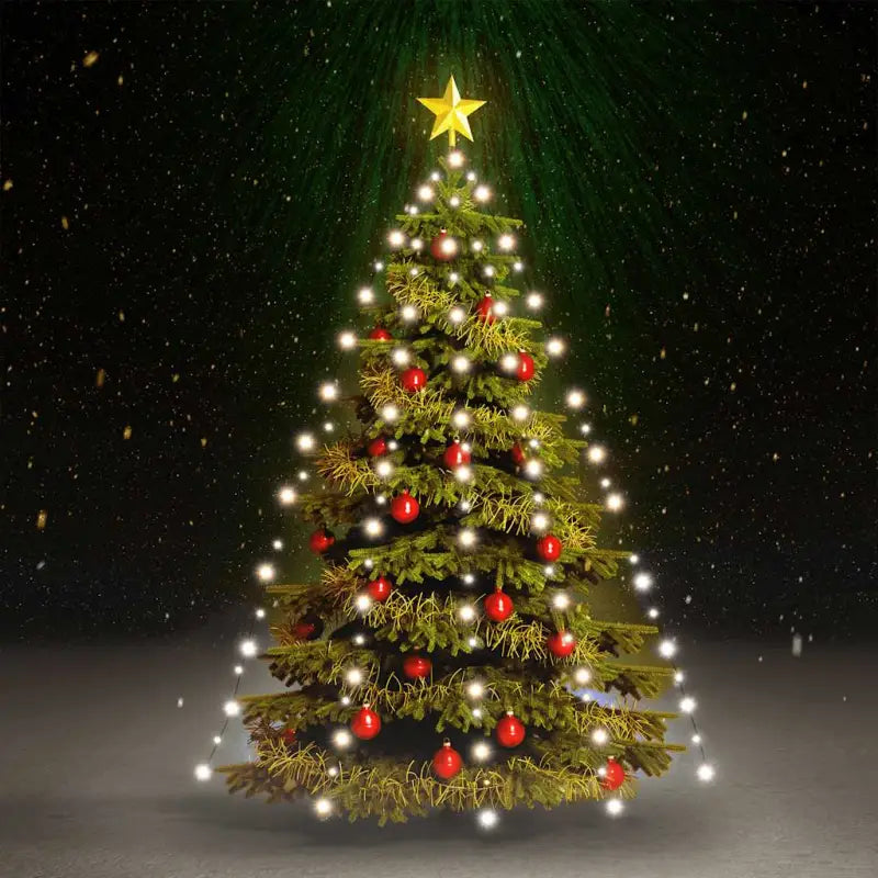 Lichtslangen voor zowel binnen als kerstboom versiering met energiezuinige LED’s - Koudwit / 180 cm / 1 - Lichtslangen