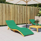 Ligbedkussen met oxford stof voor een frisse uitstraling en oorspronkelijke vorm - Groen / 200 x 70 x 3 cm / 1