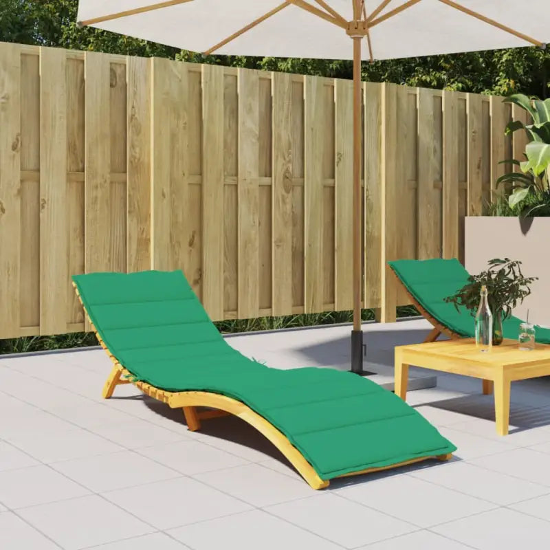 Ligbedkussen met oxford stof voor een frisse uitstraling en oorspronkelijke vorm - Groen / 200 x 70 x 3 cm / 1