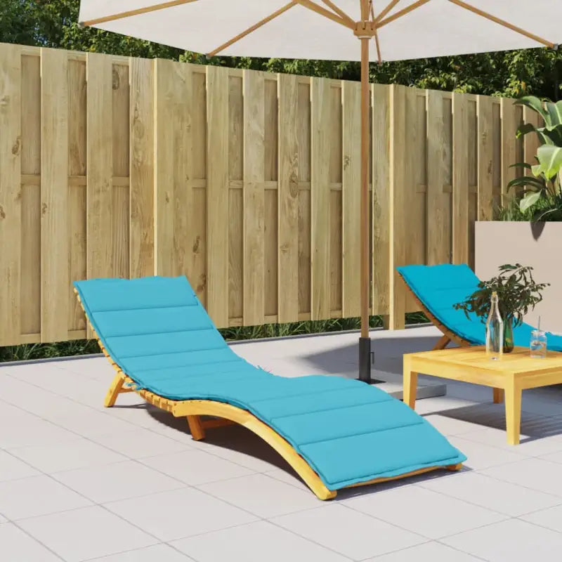 Ligbedkussen met oxford stof voor een frisse uitstraling en oorspronkelijke vorm - Turquoise / 200 x 60 x 4 cm / 1