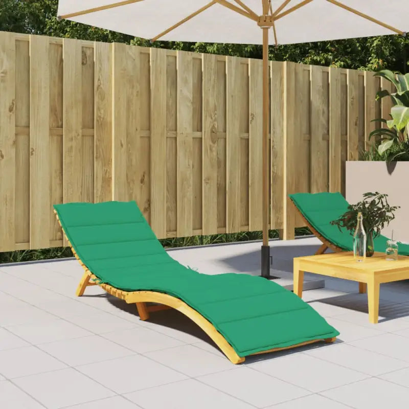 Ligbedkussen met oxford stof voor een frisse uitstraling en oorspronkelijke vorm - Groen / 200 x 60 x 3 cm / 1