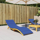Ligbedkussen met oxford stof voor een frisse uitstraling en oorspronkelijke vorm - koningsblauw / 200 x 70 x 3 cm / 1