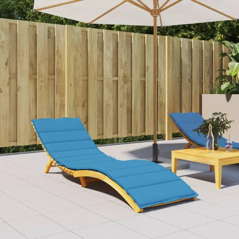 Ligbedkussen met oxford stof voor een frisse uitstraling en oorspronkelijke vorm - Blauw / 200 x 60 x 3 cm / 1