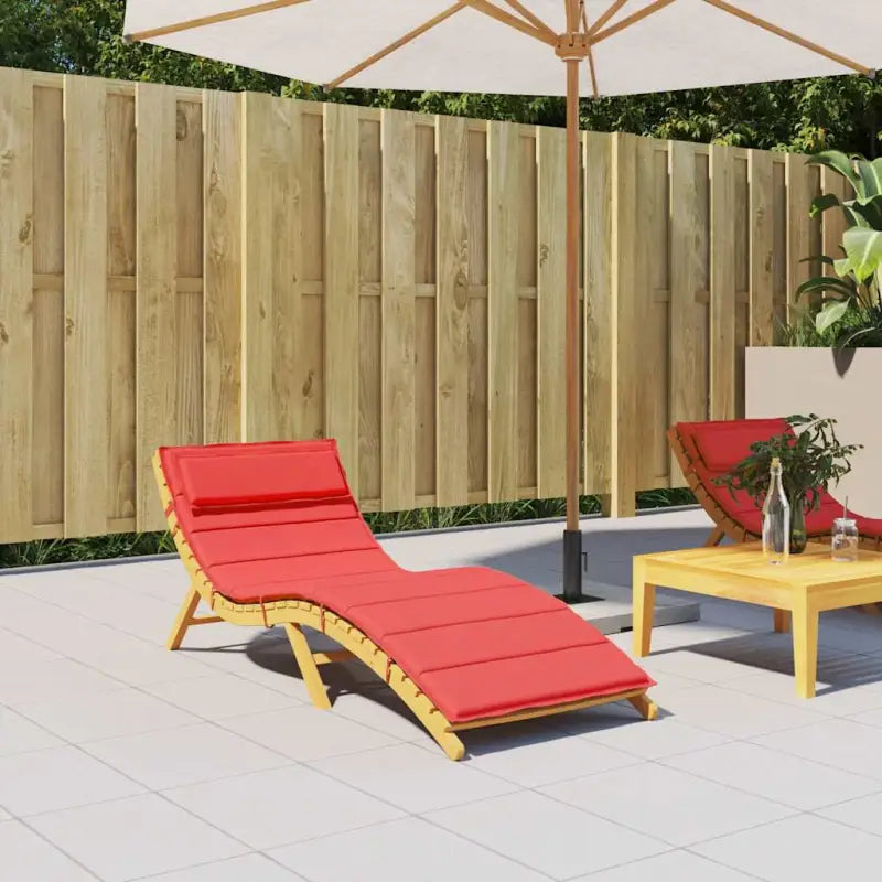 Ligbedkussen van oxford stof voor een frisse uitstraling en behoud van oorspronkelijke vorm - Rood / 1 - Stoelkussens