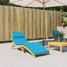 Ligbedkussen van oxford stof voor frisse uitstraling 186x58x4 - Blauw / 1 - Stoelkussens