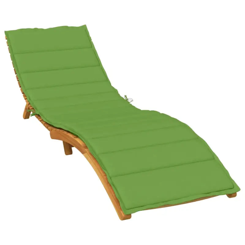 Ligbedkussen voor buiten met frisse uitstraling en behoud van oorspronkelijke vorm - groen mix / 200 x 50 x 4 cm / 1