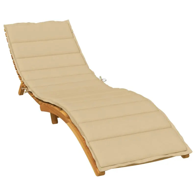 Ligbedkussen voor buiten met frisse uitstraling en behoud van oorspronkelijke vorm - beige mix / 200 x 60 x 4 cm / 1