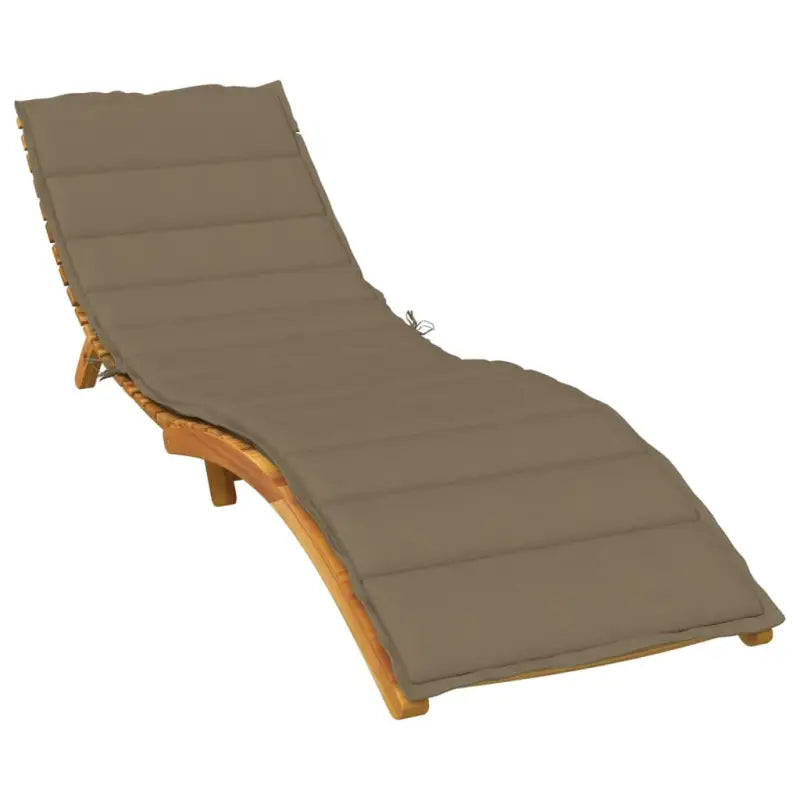 Ligbedkussen voor buiten met frisse uitstraling en behoud van oorspronkelijke vorm - taupe mix / 200 x 60 x 4 cm / 1