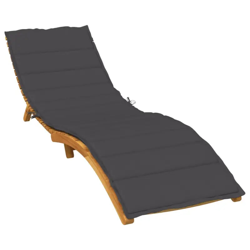 Ligbedkussen voor buiten met frisse uitstraling en behoud van oorspronkelijke vorm - antraciet mix / 200 x 50 x 4 cm