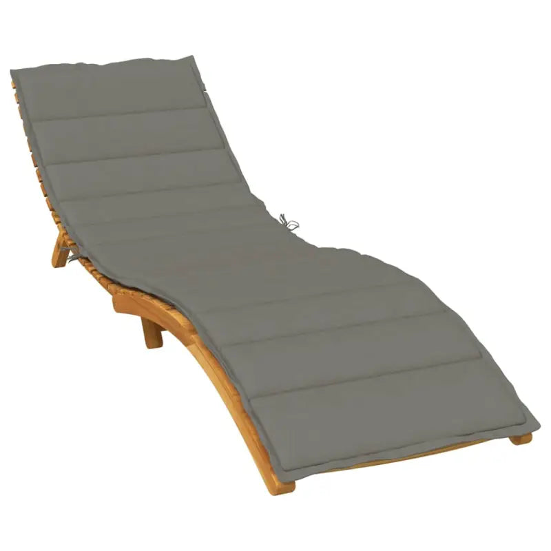 Ligbedkussen voor buiten met frisse uitstraling en behoud van oorspronkelijke vorm - donkergrijs mix / 200 x 60 x 4 cm