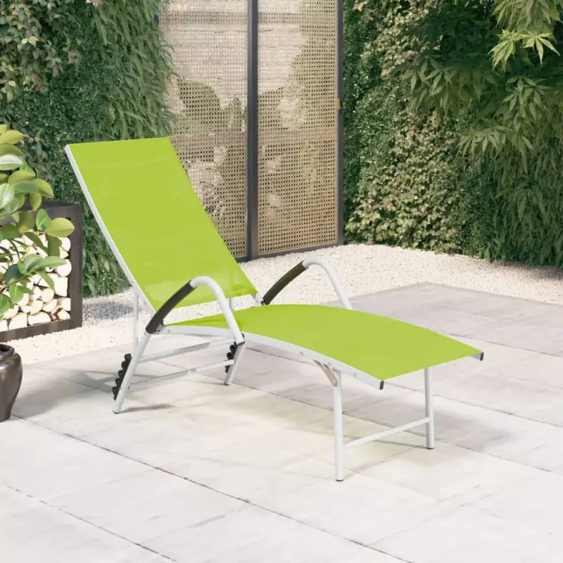 Ligstoel met aluminium frame voor buitenruimte - Groen / 1 - Ligstoelen