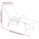 Ligstoel met aluminium frame voor buitenruimte - Ligstoelen