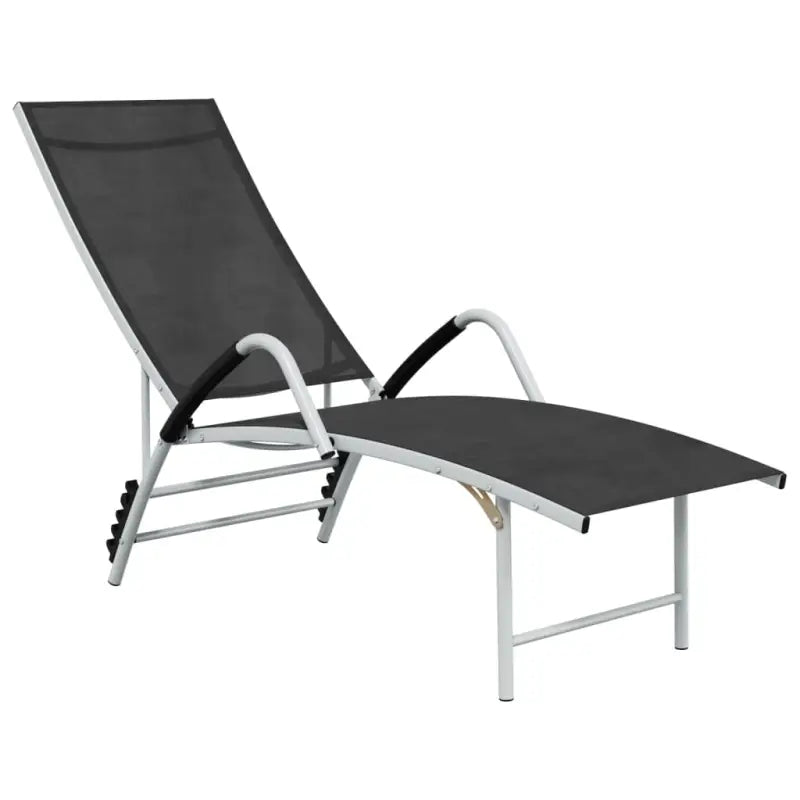 Ligstoel met aluminium frame voor buitenruimte - Zwart / 1 - Ligstoelen