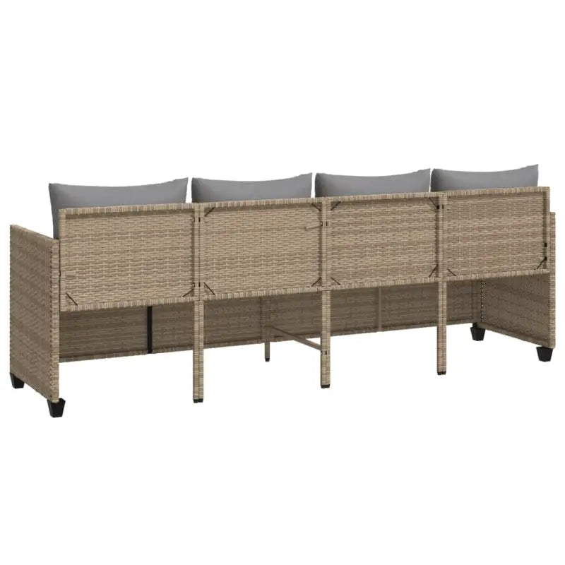 Ligstoel met comfortabele zitervaring en wasbare hoes in duurzaam PE-rattan - Ligstoelen