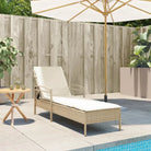 Ligstoel met poly rattan voor een comfortabele zitervaring en wasbare hoes - Ligstoelen