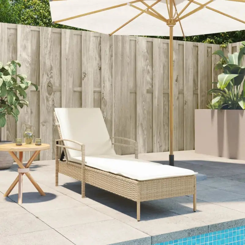 Ligstoel met poly rattan voor een comfortabele zitervaring en wasbare hoes - Ligstoelen