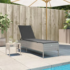 Ligstoel met poly rattan voor een comfortabele zitervaring en wasbare hoes - Lichtgrijs / 2 / Dichtgeweven - Ligstoelen