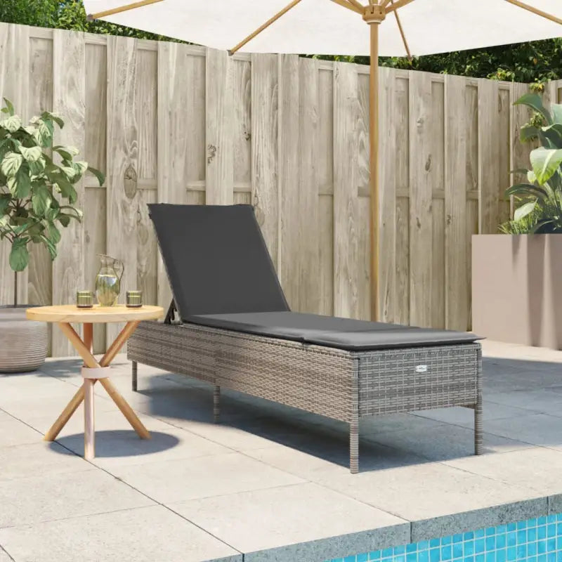 Ligstoel met poly rattan voor een comfortabele zitervaring en wasbare hoes - Ligstoelen