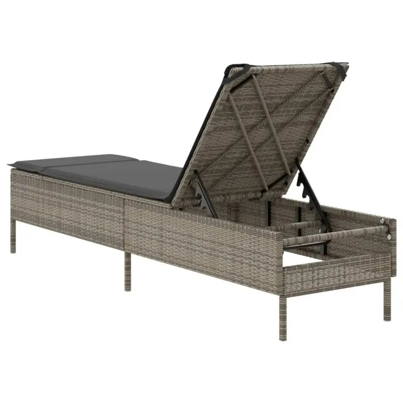 Ligstoel met poly rattan voor een comfortabele zitervaring en wasbare hoes - Ligstoelen