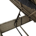 Ligstoel met poly rattan voor een comfortabele zitervaring en wasbare hoes - Ligstoelen