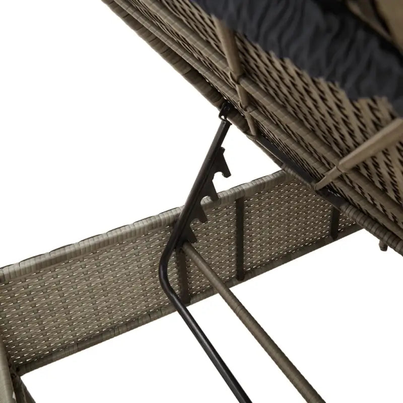 Ligstoel met poly rattan voor een comfortabele zitervaring en wasbare hoes - Ligstoelen
