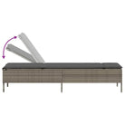 Ligstoel met poly rattan voor een comfortabele zitervaring en wasbare hoes - Ligstoelen