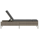 Ligstoel met poly rattan voor een comfortabele zitervaring en wasbare hoes - Ligstoelen