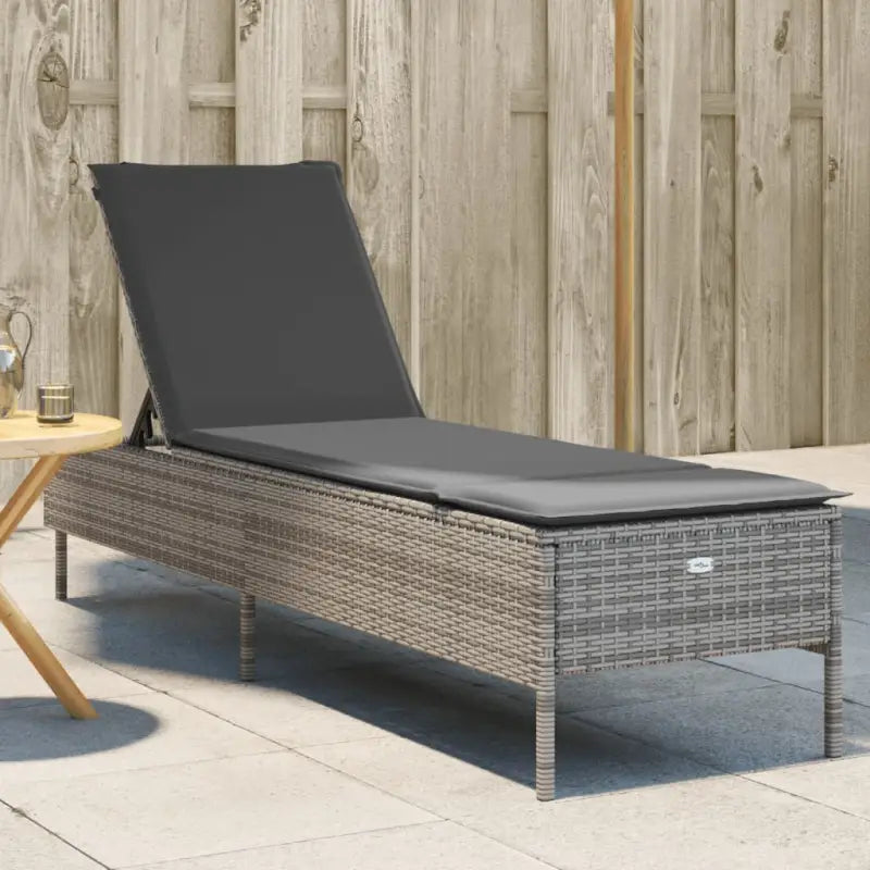 Ligstoel met poly rattan voor een comfortabele zitervaring en wasbare hoes - Ligstoelen