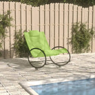 Ligstoel met textileen stof voor ontspanning in tuin en zwembad - Groen / 1 - Ligstoelen