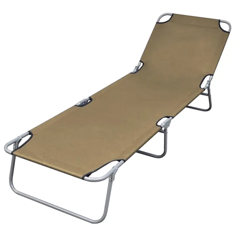 Ligstoel met verstelbare rugleuning voor comfort en duurzaamheid - Taupe / 1 - Ligstoelen