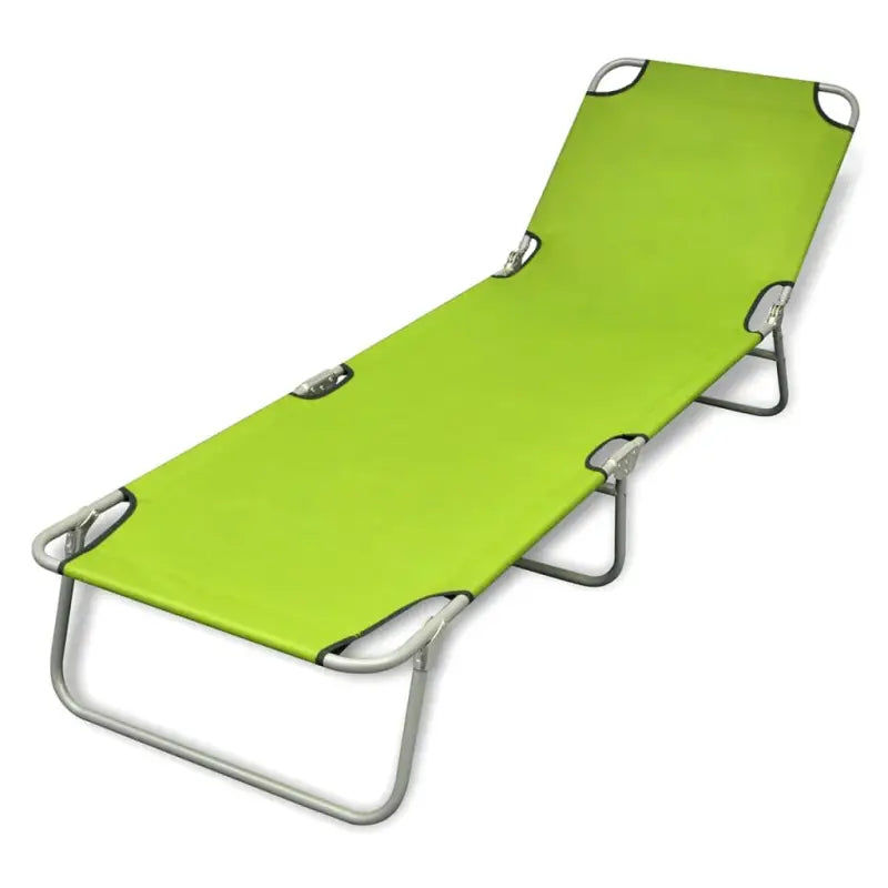 Ligstoel met verstelbare rugleuning voor comfort en duurzaamheid - Groen / 1 - Ligstoelen