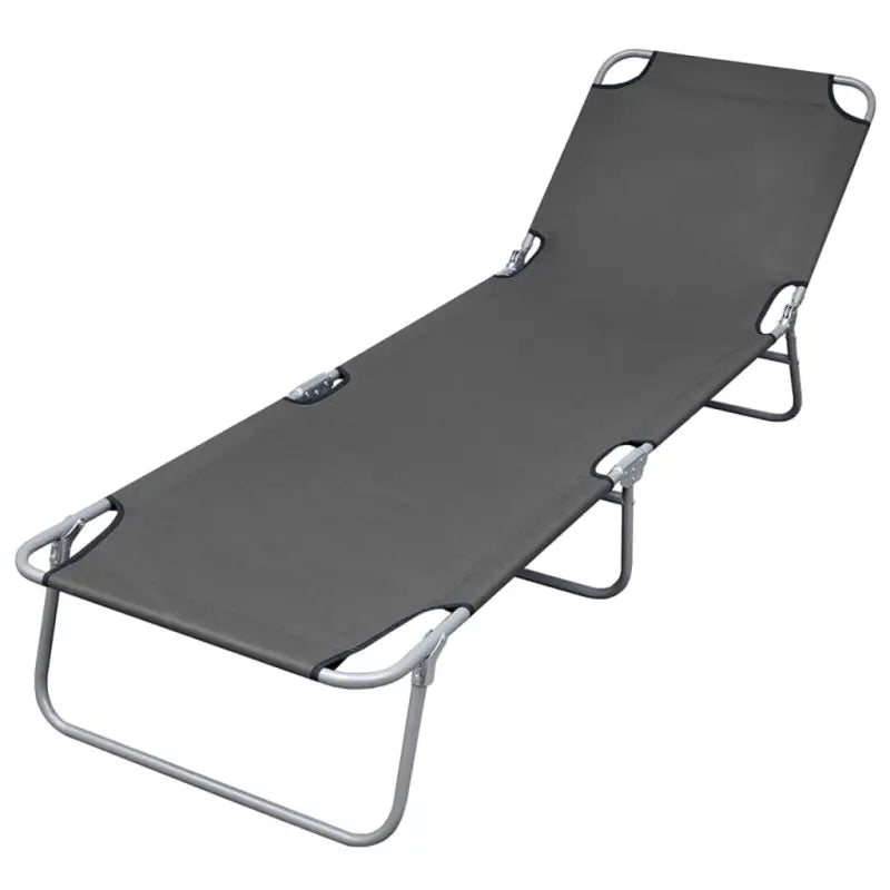 Ligstoel met verstelbare rugleuning voor comfort en duurzaamheid - Grijs / 1 - Ligstoelen