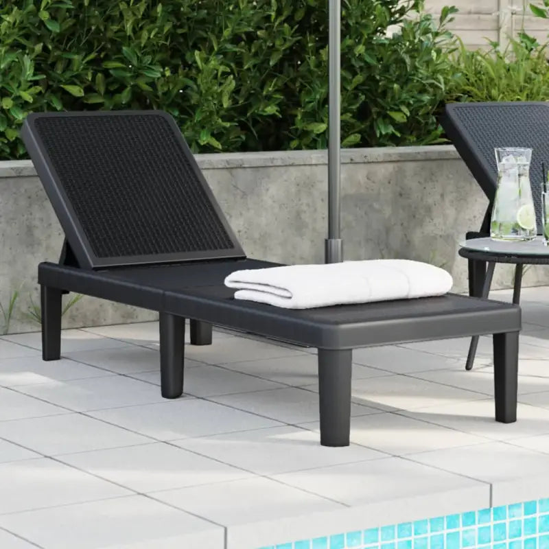Ligstoel met verstelbare rugleuning voor ultiem comfort in de zon - Zwart / 1 / Zonder armleuning - Ligstoelen
