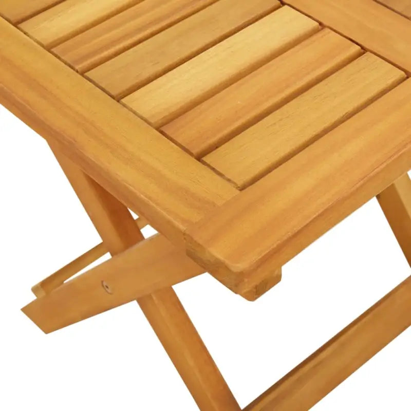Ligstoel van massief acaciahout met uittrekbare tafel en natuurlijke olieafwerking - Ligstoelen