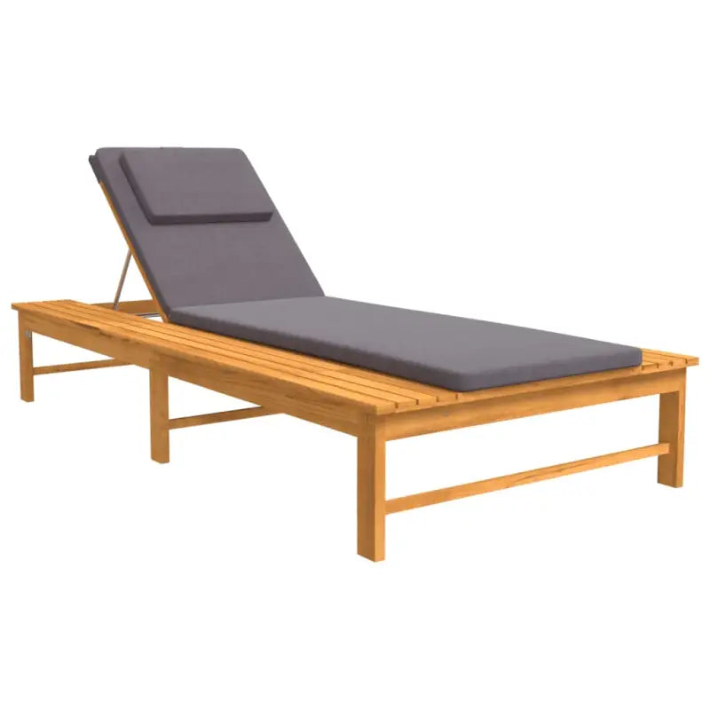 Ligstoel van massief acaciahout met verstelbare rugleuning - Ligstoelen