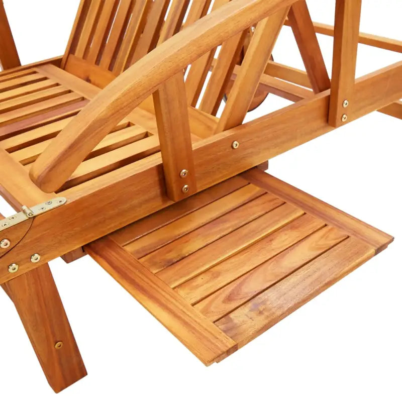 Ligstoel van massief acaciahout voor tuin en terras - Ligstoelen